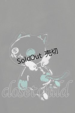 画像3: NieR Clothing / シエル刺繍サイドZIPパンツ  黒xグリーン S-25-09-11-058-PU-PA-HR-ZS