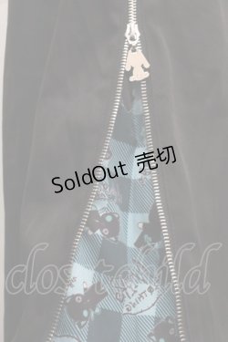 画像4: NieR Clothing / シエル刺繍サイドZIPパンツ  黒xグリーン S-25-09-11-058-PU-PA-HR-ZS