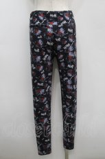 画像2: NieR CLOTHING / 総柄レギンスパンツ  黒S-25-09-11-059-PU-PA-HR-ZT588 (2)