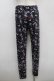 画像2: NieR Clothing / 総柄レギンスパンツ  黒 S-25-09-11-059-PU-PA-HR-ZS (2)
