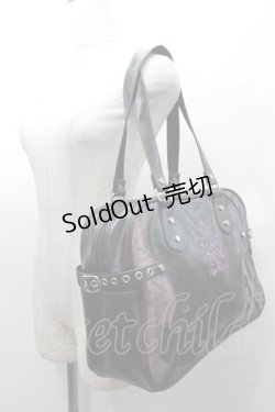 画像2: ALGONQUINS / 刺 Ｘクロスバッグ  黒Ｘ紫 S-25-09-11-013-AL-BG-HR-ZS