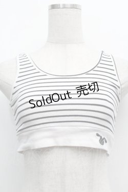 画像1: 【SALE】NieR CLOTHING / リブトップス  白ｘ黒 S-25-09-11-014-PU-TO-HR-ZT179