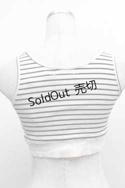 画像2: 【SALE】NieR CLOTHING / リブトップス  白ｘ黒 S-25-09-11-014-PU-TO-HR-ZT179