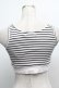 画像2: NieR Clothing / リブトップス  白ｘ黒 S-25-09-11-014-PU-TO-HR-ZS (2)