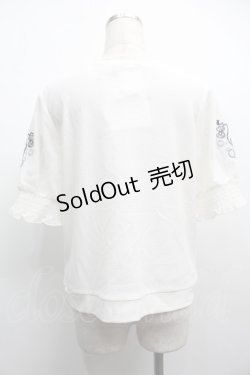 画像2: axes femme / ラメール刺繍トップス  キナリ S-25-09-11-015-AX-TO-HR-ZS