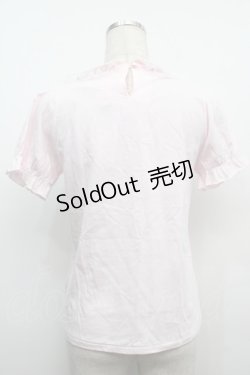 画像2: Nile Perch / 三角えりパフカットソー  ピンク S-25-09-11-020-LO-TO-HR-ZT491