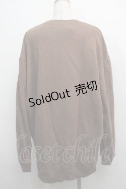 画像2: NieR Clothing / プリントスウェットトップス  茶 S-25-09-11-021-PU-TO-HR-ZI