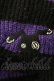 画像4: NieR Clothing / ボーダーニット  黒ｘ紫 S-25-09-11-023-PU-TO-HR-ZS (4)