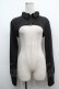 画像1: NieR Clothing / ショートZIPボレロ  黒 S-25-09-11-026-PU-BL-HR-ZS (1)