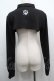 画像2: NieR Clothing / ショートZIPボレロ  黒 S-25-09-11-026-PU-BL-HR-ZS (2)
