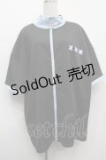 NieR / バイカラーZIPアップ  黒ｘサックス S-25-09-11-028-EL-TO-HR-ZI