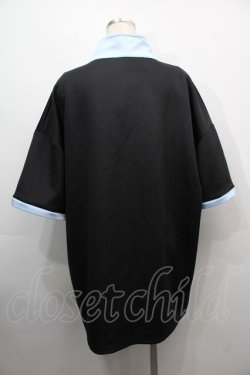 画像2: NieR / バイカラーZIPアップ  黒ｘサックス S-25-09-11-028-EL-TO-HR-ZS