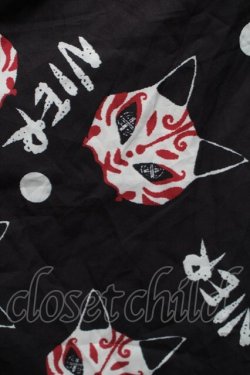 画像3: NieR Clothing / 九尾の狐半袖羽織  黒 S-25-09-11-029-PU-TO-HR-ZS