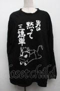 NieR Clothing / プリントロンT  黒 S-25-09-11-030-PU-TO-HR-ZS
