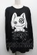 画像1: NieR Clothing / プリントスウェットトップス  黒 S-25-09-11-031-PU-TO-HR-ZS (1)