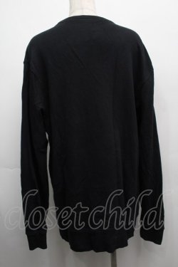 画像2: NieR Clothing / プリントスウェットトップス  黒 S-25-09-11-033-PU-TO-HR-ZS