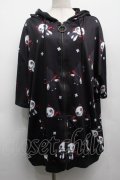 NieR Clothing / 転写パーカー  黒 S-25-09-11-034-PU-TO-HR-ZS