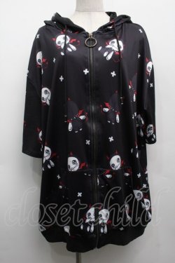 画像1: NieR Clothing / 転写パーカー  黒 S-25-09-11-034-PU-TO-HR-ZS