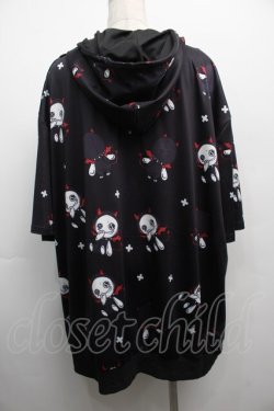 画像2: NieR Clothing / 転写パーカー  黒 S-25-09-11-034-PU-TO-HR-ZS