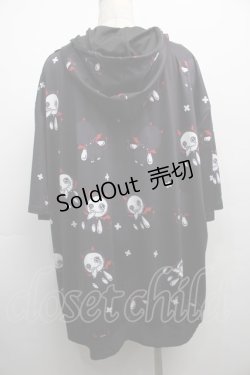 画像2: NieR Clothing / 転写パーカー  黒 S-25-09-11-034-PU-TO-HR-ZI