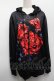 画像1: NieR Clothing / 転写パーカー  黒ｘ赤 S-25-09-11-035-PU-TO-HR-ZS (1)