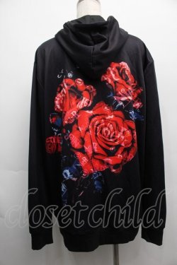 画像2: NieR Clothing / 転写パーカー  黒ｘ赤 S-25-09-11-035-PU-TO-HR-ZS