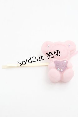 画像1: BABY,THE STARS SHINE BRIGHT / くみゃちゃんのLove Chocolateヘアピン  ピンク S-25-09-12-001-BA-AC-AS-ZS