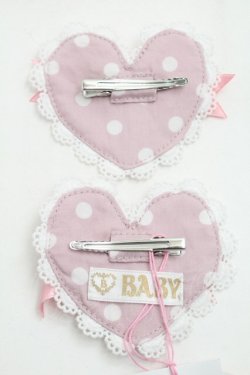 画像2: BABY,THE STARS SHINE BRIGHT / Milky sodaなmy lovely heroineドットクリップ  ピンク S-25-09-12-006-BA-AC-HR-ZS