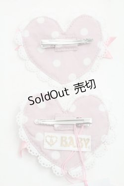 画像2: BABY,THE STARS SHINE BRIGHT / Milky sodaなmy lovely heroineドットクリップ  ピンク S-25-09-12-006-BA-AC-HR-ZS