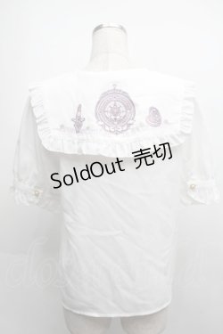 画像2: Amavel / Magical Cosmic Cosmetic半袖ブラウス  白 S-25-09-12-043-CA-BL-AS-ZS
