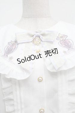 画像3: Amavel / Magical Cosmic Cosmetic半袖ブラウス  白 S-25-09-12-043-CA-BL-AS-ZS