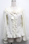 metamorphose / Creamyフリル丸襟ブラウス 1 キナリ S-25-09-12-045-ME-BL-HR-ZS