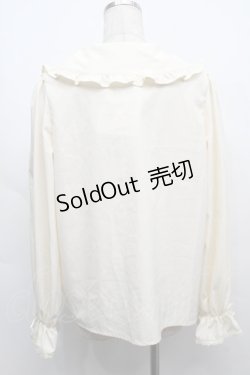 画像2: m petit by misako / AM マルエリフリルブラウス  キナリ S-25-09-12-046-LO-BL-HR-ZS