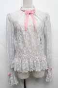 Angelic Pretty / Lacy Girlブラウス  グレー S-25-09-12-049-AP-BL-HR-ZS