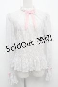 【SALE】Angelic Pretty / Lacy Girlブラウス  グレー S-25-09-12-049-AP-BL-HR-ZT065
