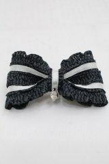 MILK / ストローバレッタ  黒ｘ白 S-25-09-12-008-ML-AC-HR-ZS