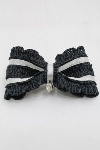 MILK / ストローバレッタ  黒ｘ白 S-25-09-12-008-ML-AC-HR-ZS