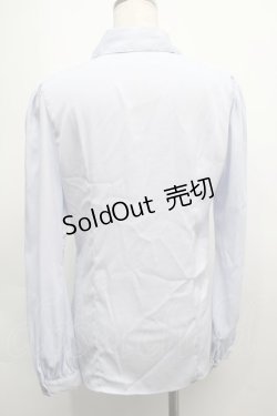 画像2: Ank Rouge / レースデザインブラウス  サックス S-25-09-12-053-CA-BL-AS-ZS