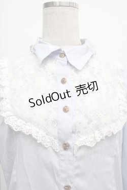 画像3: Ank Rouge / レースデザインブラウス  サックス S-25-09-12-053-CA-BL-AS-ZS