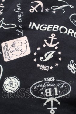 画像3: INGEBORG / マリン総柄半袖カットソー 9 ネイビー S-25-09-12-063-LO-TO-SA-ZS