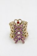 ANNA SUI / コルセットモチーフ　リング  ゴールド S-25-09-12-016-PU-AC-ET-ZS