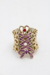ANNA SUI / コルセットモチーフ　リング  ゴールド S-25-09-12-016-PU-AC-ET-ZS