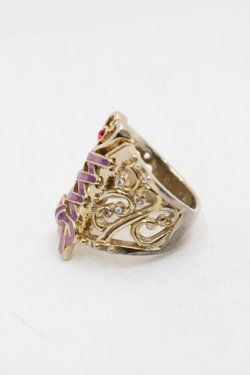 画像2: ANNA SUI / コルセットモチーフ　リング  ゴールド S-25-09-12-016-PU-AC-ET-ZS