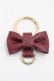 画像1: Maison de FLEUR / リボンキーリング  ワイン S-25-09-12-018-LO-BG-HR-ZS (1)