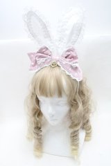 BABY,THE STARS SHINE BRIGHT / Milky Dot うさみみカチューシャ  白ｘピンク S-25-09-12-021-BA-AC-AS-ZS