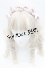 BABY,THE STARS SHINE BRIGHT / Dotツイルの3つ3つリボンカチューシャ  ピンク S-25-09-12-022-BA-AC-AS-ZS