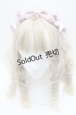 画像1: BABY,THE STARS SHINE BRIGHT / Dotツイルの3つ3つリボンカチューシャ  ピンク S-25-09-12-022-BA-AC-AS-ZS