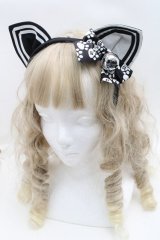 MAXICIMAM / ネコミミカチューシャ  黒 S-25-09-12-026-LO-AC-AS-ZS