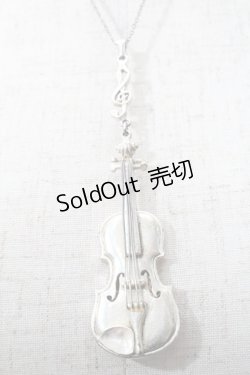 画像2: Jane Marple / バイオリンネックレス  シルバー S-25-09-12-031-JM-AC-AS-ZS