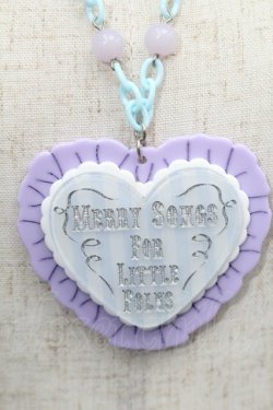 画像2: Angelic Pretty / MELODY TOYSハートネックレス（2020年）  ラベンダー S-25-09-12-032-AP-AC-AS-ZS